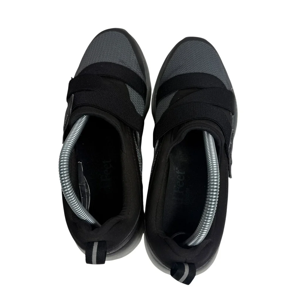 Vionic Dash Womens Black Grey Mesh Slip On Walking Sneakers ASR1449 Size‎ 9.5
